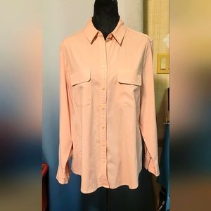 Chico's Peach/Pink Button Down Shirt